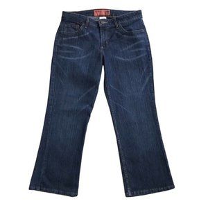 MOSSIMO Mossissue Womens Size 7 Cropped Vintage Y2k Dark Wash Blue Jeans